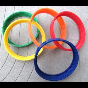 Magic Bullet original set of 5 colored rings for cups, Various colors
